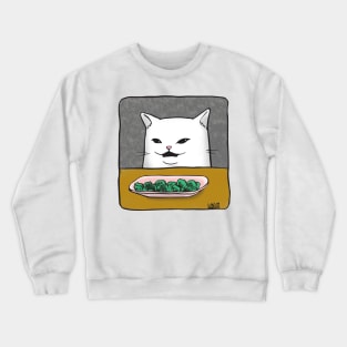 Table Cat Crewneck Sweatshirt